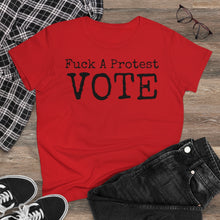 Load image into Gallery viewer, Women's FUCK A Protest Midweight Cotton Tee