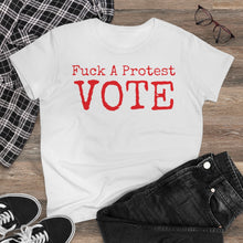 Load image into Gallery viewer, Women's FUCK A Protest Midweight Cotton Tee