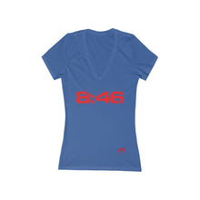 Load image into Gallery viewer, Women's Jersey Short Sleeve Deep V-Neck Tee