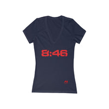 Load image into Gallery viewer, Women's Jersey Short Sleeve Deep V-Neck Tee