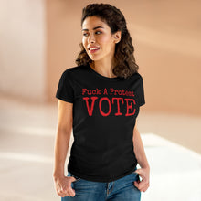 Load image into Gallery viewer, Women's FUCK A Protest Midweight Cotton Tee