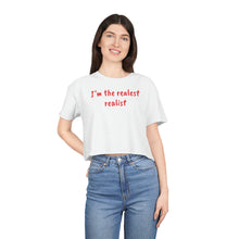 Load image into Gallery viewer, The Realest Women's Crop Tee