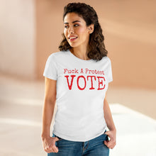 Load image into Gallery viewer, Women's FUCK A Protest Midweight Cotton Tee