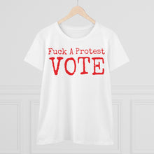Load image into Gallery viewer, Women's FUCK A Protest Midweight Cotton Tee